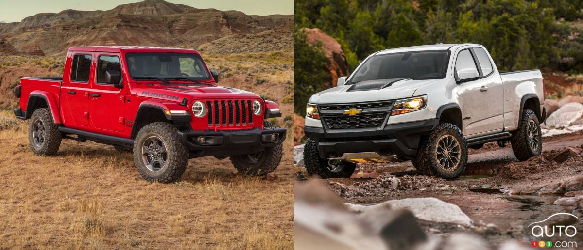 Comparison: 2020 Jeep Gladiator vs 2019 Chevrolet Colorado ZR2